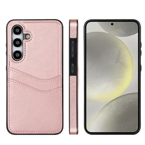Litchi Leather Skin Card Slots Phone Case, For Samsung Galaxy S26+ 5G, For Samsung Galaxy S26 Ultra 5G, For Samsung Galaxy S26 5G, For Samsung Galaxy S25 Edge 5G, For Samsung Galaxy S25 5G, For Samsung Galaxy S25+ 5G, For Samsung Galaxy S25 Ultra 5G   ...