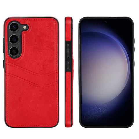 Litchi Leather Skin Card Slots Phone Case, For Samsung Galaxy S26+ 5G, For Samsung Galaxy S26 Ultra 5G, For Samsung Galaxy S26 5G, For Samsung Galaxy S25 Edge 5G, For Samsung Galaxy S25 5G, For Samsung Galaxy S25+ 5G, For Samsung Galaxy S25 Ultra 5G   ...