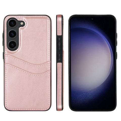 Litchi Leather Skin Card Slots Phone Case, For Samsung Galaxy S26+ 5G, For Samsung Galaxy S26 Ultra 5G, For Samsung Galaxy S26 5G, For Samsung Galaxy S25 Edge 5G, For Samsung Galaxy S25 5G, For Samsung Galaxy S25+ 5G, For Samsung Galaxy S25 Ultra 5G   ...