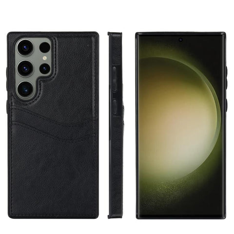 Litchi Leather Skin Card Slots Phone Case, For Samsung Galaxy S26+ 5G, For Samsung Galaxy S26 Ultra 5G, For Samsung Galaxy S26 5G, For Samsung Galaxy S25 Edge 5G, For Samsung Galaxy S25 5G, For Samsung Galaxy S25+ 5G, For Samsung Galaxy S25 Ultra 5G   ...