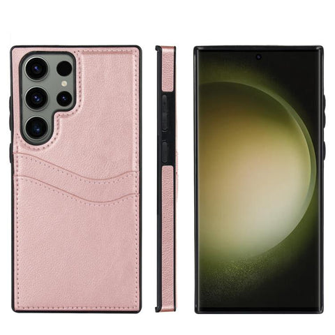 Litchi Leather Skin Card Slots Phone Case, For Samsung Galaxy S26+ 5G, For Samsung Galaxy S26 Ultra 5G, For Samsung Galaxy S26 5G, For Samsung Galaxy S25 Edge 5G, For Samsung Galaxy S25 5G, For Samsung Galaxy S25+ 5G, For Samsung Galaxy S25 Ultra 5G   ...