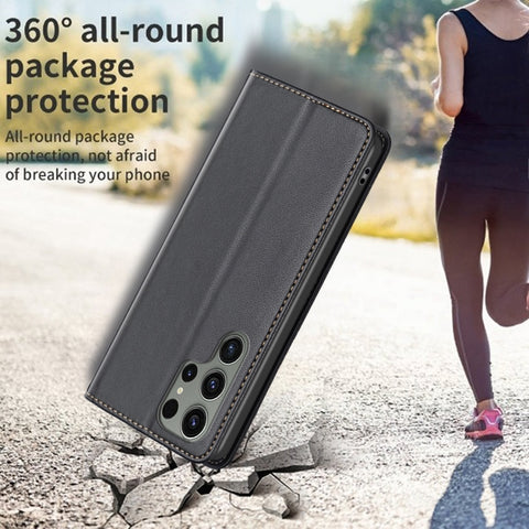 Magnetic Leather Phone Case, For Samsung Galaxy S25 Ultra 5G
