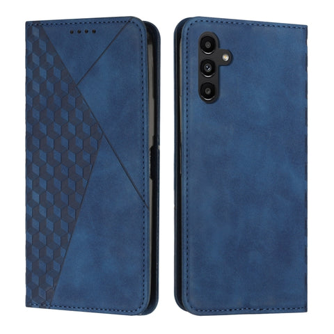 Diamond Splicing Skin Feel Magnetic Leather Phone Case, For Galaxy S26 FE 5G, For Samsung Galaxy S26+ 5G, For Samsung Galaxy S26 Ultra 5G, For Samsung Galaxy S26 5G, For Samsung Galaxy S25 FE 5G, For Samsung Galaxy S25 Edge 5G                          ...