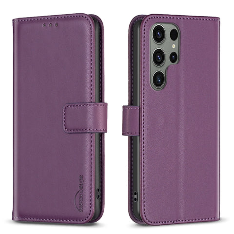 Magnetic Buckle Leather Phone Case, For Samsung Galaxy S25 Ultra 5G