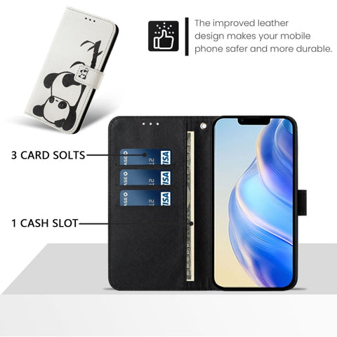 Art Colored Drawing Pattern Leather Phone Case, For iPhone 13 Pro
