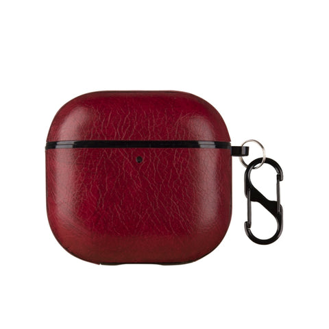 One-Piece Style Leather Earphone Protective Case with Hook, For AirPods 5 / 4, For AirPods Pro 3, For AirPods Pro 2