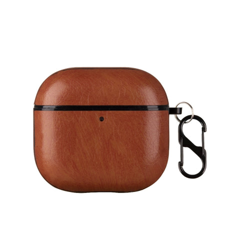 One-Piece Style Leather Earphone Protective Case with Hook, For AirPods 5 / 4, For AirPods Pro 3, For AirPods Pro 2