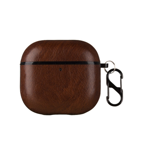 One-Piece Style Leather Earphone Protective Case with Hook, For AirPods 5 / 4, For AirPods Pro 3, For AirPods Pro 2