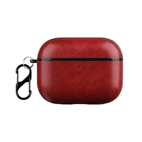 One-Piece Style Leather Earphone Protective Case with Hook, For AirPods 5 / 4, For AirPods Pro 3, For AirPods Pro 2