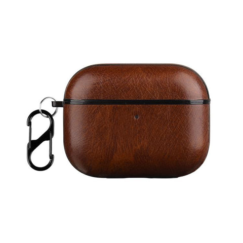 One-Piece Style Leather Earphone Protective Case with Hook, For AirPods 5 / 4, For AirPods Pro 3, For AirPods Pro 2