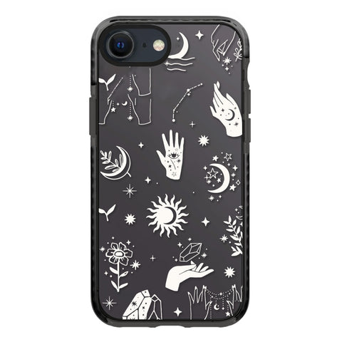 Simple Illustration Pattern Full Coverage Phone Case, For iPhone 7 / 8 / SE 2020 2022