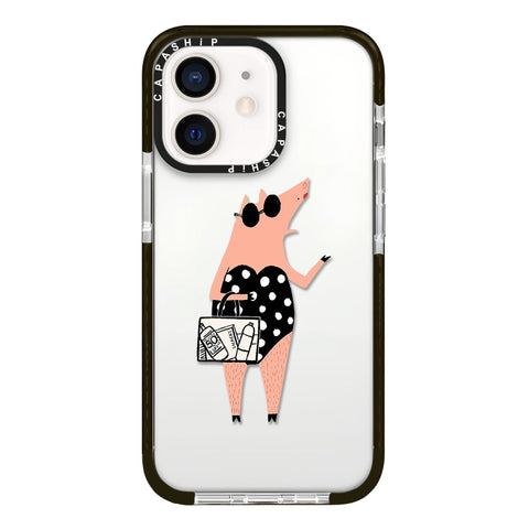 Simple Illustration Pattern Full Coverage Phone Case, For iPhone 12 mini