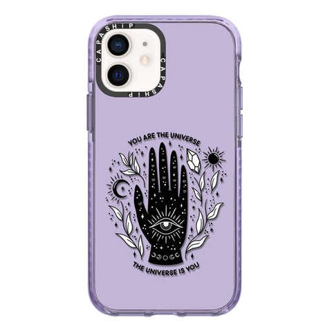 Simple Illustration Pattern Full Coverage Phone Case, For iPhone 12 mini