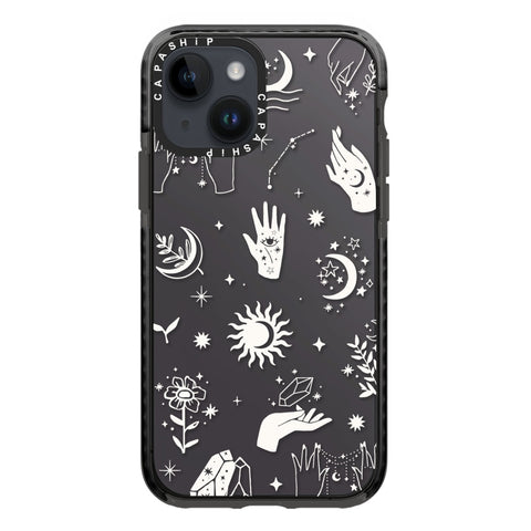 Simple Illustration Pattern Full Coverage Phone Case, For iPhone 14