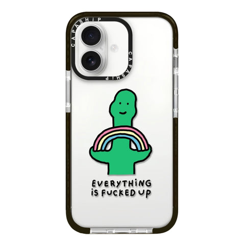 Simple Illustration Pattern Full Coverage Phone Case, For iPhone 16
