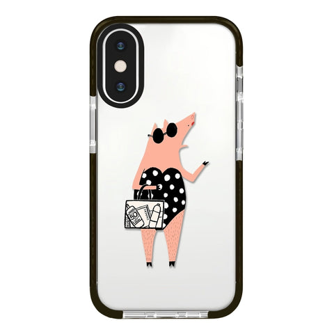 Simple Illustration Pattern Full Coverage Phone Case, For iPhone X / XS