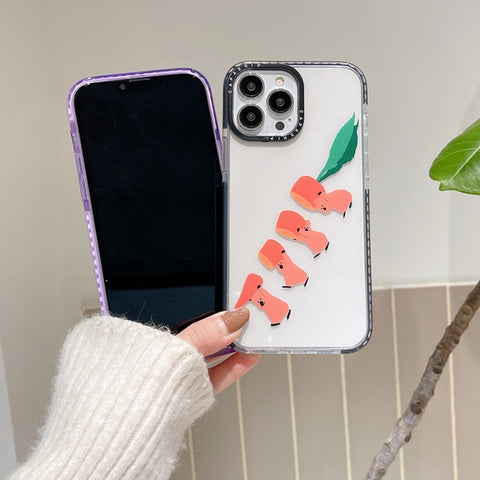 Simple Illustration Pattern Full Coverage Phone Case, For iPhone 15 Pro Max