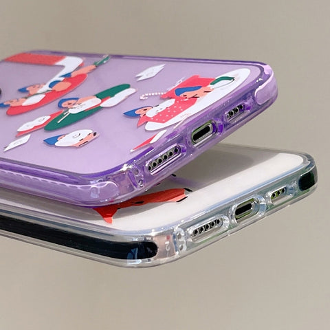 Simple Illustration Pattern Full Coverage Phone Case, For iPhone 13 Pro