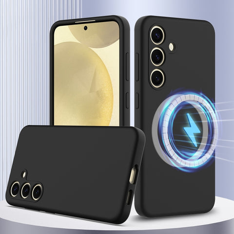 Shockproof Silicone Magsafe Phone Case, For Samsung Galaxy S24+ 5G, For Samsung Galaxy S24 5G