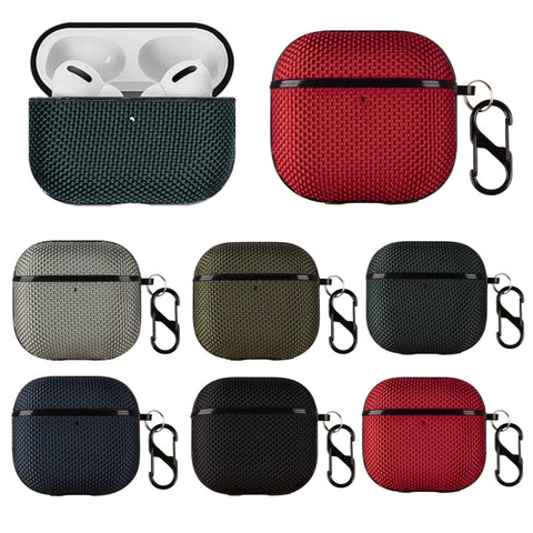 Nylon Waterproof Wireless Earphone Case with Hook, For AirPods 4 / AirPods 5, For AirPods Pro 3, For AirPods Pro 2