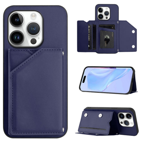 Skin Feel Four Card Slots Phone Case with Wrist Strap, For iPhone 18 Pro / 17 Pro, For iPhone 18 Pro Max / 17 Pro Max, For iPhone 17, For iPhone Air, For iPhone 16 Pro Max, For iPhone 16 Pro, For iPhone 16 Plus, For iPhone 16