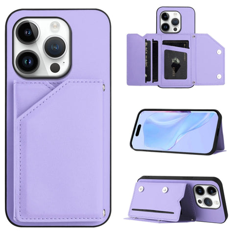Skin Feel Four Card Slots Phone Case with Wrist Strap, For iPhone 18 Pro / 17 Pro, For iPhone 18 Pro Max / 17 Pro Max, For iPhone 17, For iPhone Air, For iPhone 16 Pro Max, For iPhone 16 Pro, For iPhone 16 Plus, For iPhone 16