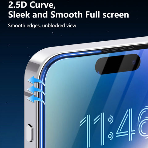 JOYROOM Zero Sense Series 2.5D Full Screen HD Tempered Glass Film, For iPhone 16 Pro Max, For iPhone 16 Pro, For iPhone 16 Plus / 15 Plus, For iPhone 16 / 15