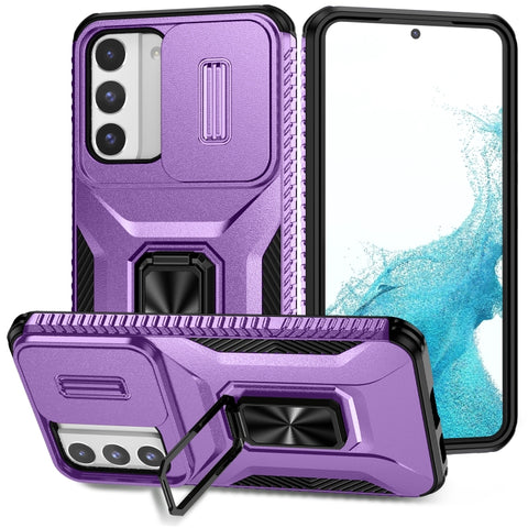 Sliding Camshield Holder Phone Case, For Samsung Galaxy S26+ 5G, For Samsung Galaxy S26 Ultra 5G, For Samsung Galaxy S26 5G, For Samsung Galaxy S25 Edge 5G, For Samsung Galaxy S25 Ultra 5G, For Samsung Galaxy S22 5G