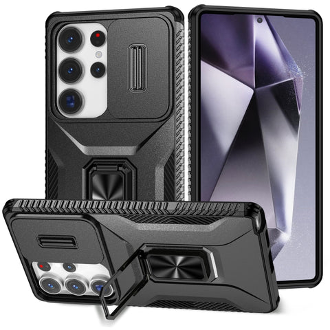 Sliding Camshield Holder Phone Case, For Samsung Galaxy S26+ 5G, For Samsung Galaxy S26 Ultra 5G, For Samsung Galaxy S26 5G, For Samsung Galaxy S25 Edge 5G, For Samsung Galaxy S25 Ultra 5G, For Samsung Galaxy S22 5G