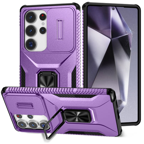 Sliding Camshield Holder Phone Case, For Samsung Galaxy S26+ 5G, For Samsung Galaxy S26 Ultra 5G, For Samsung Galaxy S26 5G, For Samsung Galaxy S25 Edge 5G, For Samsung Galaxy S25 Ultra 5G, For Samsung Galaxy S22 5G