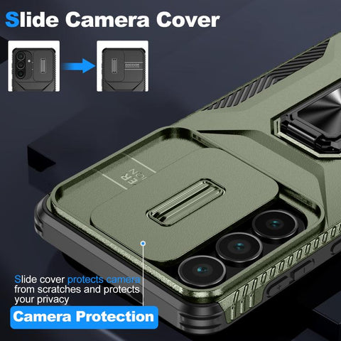 Sliding Camshield Holder Phone Case, For Samsung Galaxy S26+ 5G, For Samsung Galaxy S26 Ultra 5G, For Samsung Galaxy S26 5G, For Samsung Galaxy S25 Edge 5G, For Samsung Galaxy S25 Ultra 5G, For Samsung Galaxy S22 5G