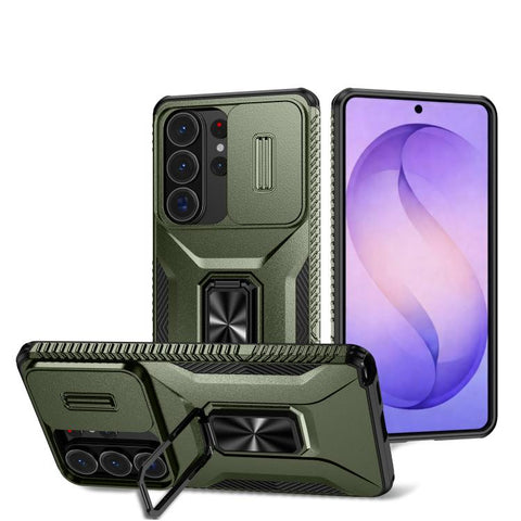 Sliding Camshield Holder Phone Case, For Samsung Galaxy S26+ 5G, For Samsung Galaxy S26 Ultra 5G, For Samsung Galaxy S26 5G, For Samsung Galaxy S25 Edge 5G, For Samsung Galaxy S25 Ultra 5G, For Samsung Galaxy S22 5G