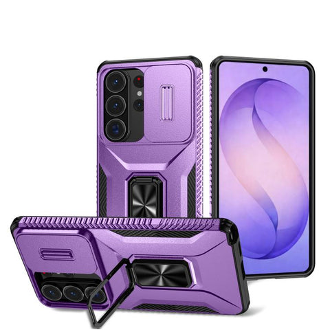 Sliding Camshield Holder Phone Case, For Samsung Galaxy S26+ 5G, For Samsung Galaxy S26 Ultra 5G, For Samsung Galaxy S26 5G, For Samsung Galaxy S25 Edge 5G, For Samsung Galaxy S25 Ultra 5G, For Samsung Galaxy S22 5G