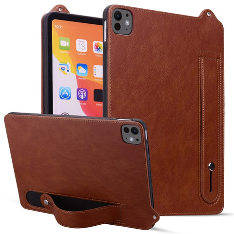 TPU Leather Back Tablet Case with Wristband, For iPad mini 8 2026, For iPad Air 13 2026 / 2025 / 2024, For iPad Air 11 2026 / 2025 / 2024, For iPad Pro 13 2025 / 2024, For iPad Pro 11 2025 / 2024, For iPad 2025 / 2022, For iPad mini 6 / mini 2024      ...
