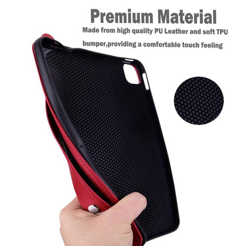 TPU Leather Back Tablet Case with Wristband, For iPad mini 8 2026, For iPad Air 13 2026 / 2025 / 2024, For iPad Air 11 2026 / 2025 / 2024, For iPad Pro 13 2025 / 2024, For iPad Pro 11 2025 / 2024, For iPad 2025 / 2022, For iPad mini 6 / mini 2024      ...