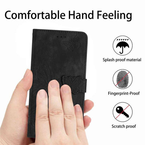 Skin-feel Embossed Butterfly Leather Phone Case, For Galaxy S27 Ultra 5G, For Galaxy S27 Pro 5G, For Galaxy S27+ 5G, For Samsung Galaxy S25 5G, For Samsung Galaxy S25+ 5G, For Samsung Galaxy S25 Ultra 5G