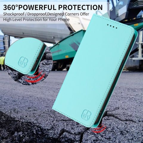 RC01 Dual-Folded Magnetic Suction RFID Leather Phone Case, For iPhone 13 Pro Max, For iPhone 13 Pro, For iPhone 13 mini, For iPhone 12 / 12 Pro, For iPhone 12 Pro Max, For iPhone 12 mini