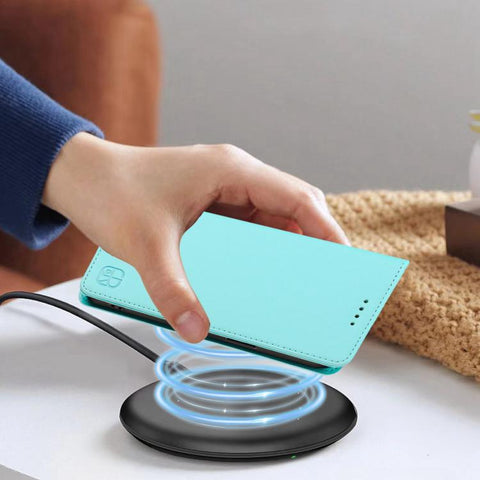 RC01 Dual-Folded Magnetic Suction RFID Leather Phone Case, For iPhone 18 Pro / 17 Pro, For iPhone 18 Pro Max / 17 Pro Max, For iPhone 17e / 16e, For iPhone 17, For iPhone Air, For iPhone 16 Pro Max