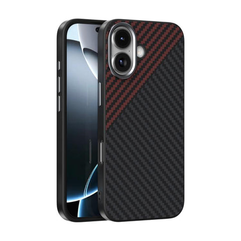 ABEEL C Carbon Fiber Series 6D Micro Relief MagSafe Phone Case, For iPhone 18 Pro / 17 Pro, For iPhone 18 Pro Max / 17 Pro Max, For iPhone 17e / 16e, For iPhone 17, For iPhone Air, For iPhone 16 Pro Max, For iPhone 16 Pro, For iPhone 16 Plus           ...