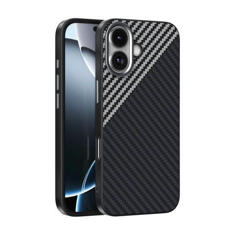 ABEEL C Carbon Fiber Series 6D Micro Relief MagSafe Phone Case, For iPhone 18 Pro / 17 Pro, For iPhone 18 Pro Max / 17 Pro Max, For iPhone 17e / 16e, For iPhone 17, For iPhone Air, For iPhone 16 Pro Max, For iPhone 16 Pro, For iPhone 16 Plus           ...