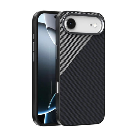 ABEEL C Carbon Fiber Series 6D Micro Relief MagSafe Phone Case, For iPhone 18 Pro / 17 Pro, For iPhone 18 Pro Max / 17 Pro Max, For iPhone 17e / 16e, For iPhone 17, For iPhone Air, For iPhone 16 Pro Max, For iPhone 16 Pro, For iPhone 16 Plus           ...