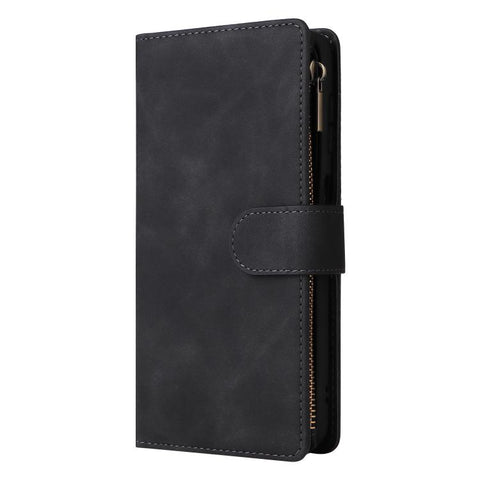 Multifunctional Frosted Zipper Wallet Leather Phone Case, For Galaxy S24 FE 5G, For Galaxy S23 FE 5G, For Galaxy S22+ 5G