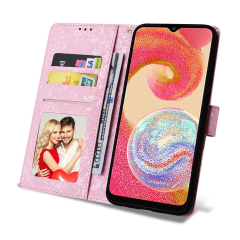 Bronzing Painting RFID Leather Phone Case, For Galaxy A04e