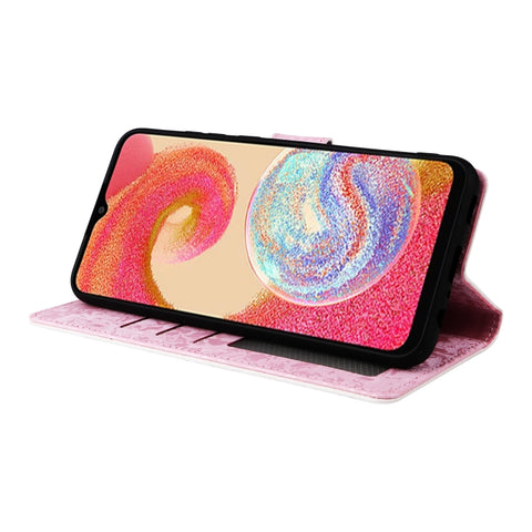 Bronzing Painting RFID Leather Phone Case, For Galaxy A04e