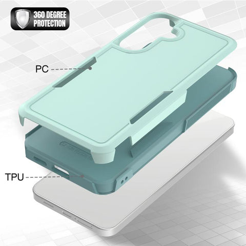 2 in 1 PC + TPU Phone Case, For Galaxy S26 FE 5G, For Samsung Galaxy S26+ 5G, For Samsung Galaxy S26 Ultra 5G, For Samsung Galaxy S26 5G, For Samsung Galaxy S25 Edge 5G, For Samsung Galaxy S25 5G, For Samsung Galaxy S25+ 5G                             ...