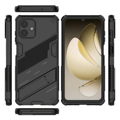Punk Armor 2 in 1 PC + TPU Shockproof Phone Case with Invisible Holder, For Samsung Galaxy A07 4G, For Samsung Galaxy A56 5G, For Samsung Galaxy A26 5G, For Samsung Galaxy A16 5G