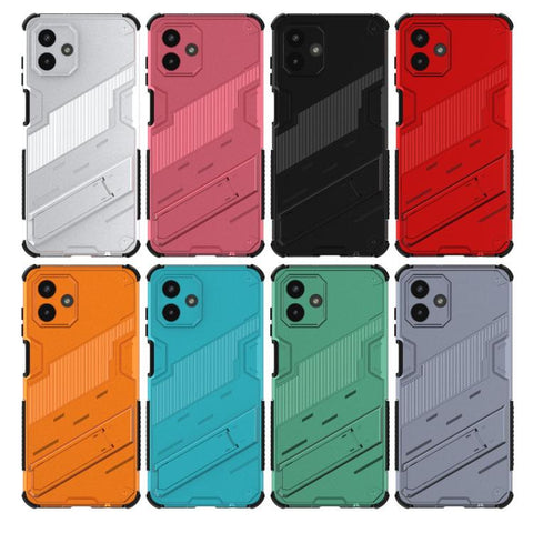 Punk Armor 2 in 1 PC + TPU Shockproof Phone Case with Invisible Holder, For Samsung Galaxy A07 4G, For Samsung Galaxy A56 5G, For Samsung Galaxy A26 5G, For Samsung Galaxy A16 5G