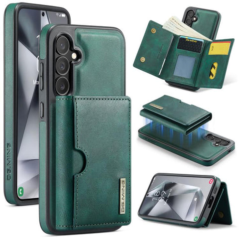 DG.MING M6 Series RFID Tri-fold Card Bag Removable Leather Phone Case, For Samsung Galaxy S24 Ultra 5G, For Samsung Galaxy S24+ 5G, For Samsung Galaxy S24 5G, For Samsung Galaxy S23 FE 5G, For Samsung Galaxy S23 Ultra 5G, For Samsung Galaxy S23+ 5G    ...