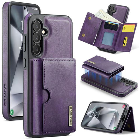 DG.MING M6 Series RFID Tri-fold Card Bag Removable Leather Phone Case, For Samsung Galaxy S24 Ultra 5G, For Samsung Galaxy S24+ 5G, For Samsung Galaxy S24 5G, For Samsung Galaxy S23 FE 5G, For Samsung Galaxy S23 Ultra 5G, For Samsung Galaxy S23+ 5G    ...