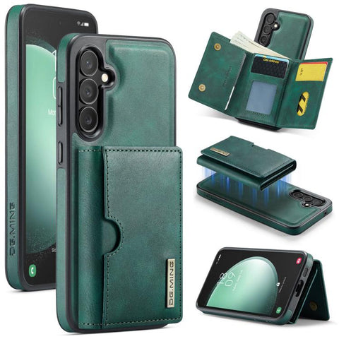 DG.MING M6 Series RFID Tri-fold Card Bag Removable Leather Phone Case, For Samsung Galaxy S24 Ultra 5G, For Samsung Galaxy S24+ 5G, For Samsung Galaxy S24 5G, For Samsung Galaxy S23 FE 5G, For Samsung Galaxy S23 Ultra 5G, For Samsung Galaxy S23+ 5G    ...